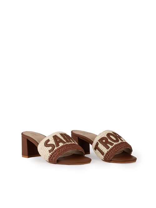 Sandali in rafia Saint Tropez DE SIENA | 81HL 25 SAINT TROPEZOFFWHITE TOBACCO